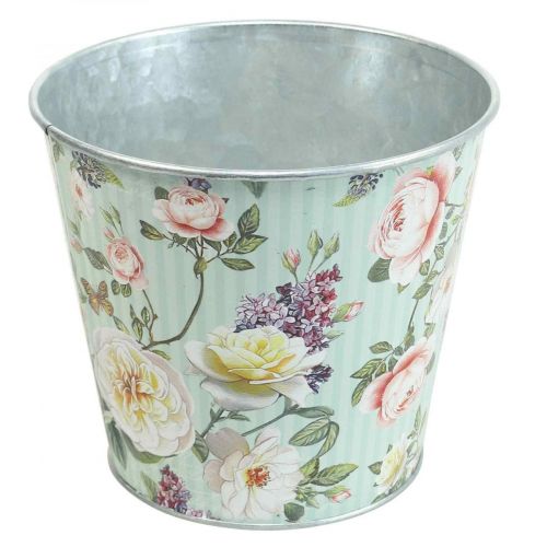 Floristik24 Macetero rosas jardinera metal verano Ø14cm H12.5cm