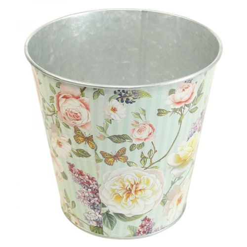 Macetero rosas jardinera metal verano Ø15.5cm H15cm