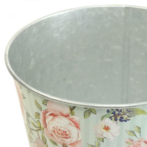 Floristik24 Macetero rosas jardinera metal verano Ø15.5cm H15cm