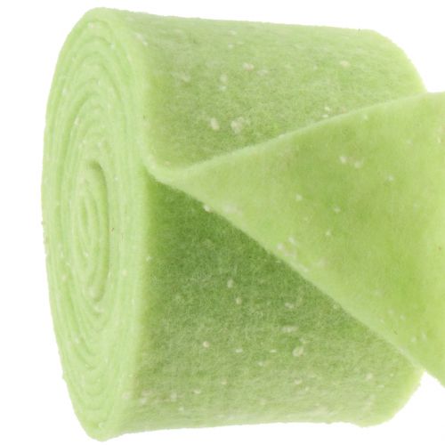 Floristik24 Cinta para macetas cinta de fieltro verde con lunares 15cm x 5m