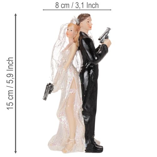 Figura para tarta de novios de 15,5 cm | Floristik24.es