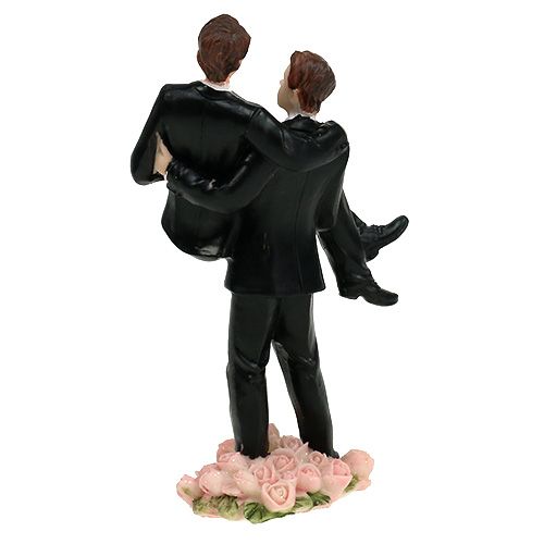 Floristik24 Figura de pastel hombres par 13.5cm