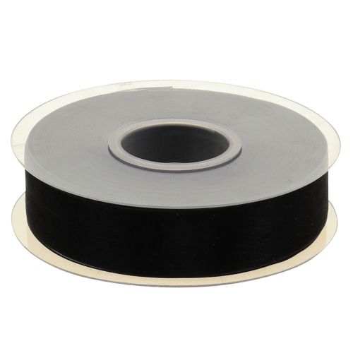 Artículo Cinta de luto organza orillo negra 25mm 50m