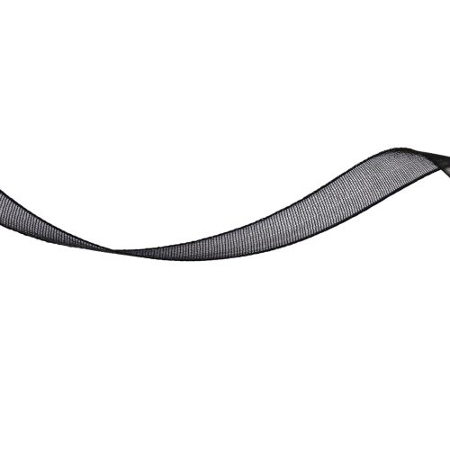 Artículo Cinta de luto organza con orillo negra 15mm 50m
