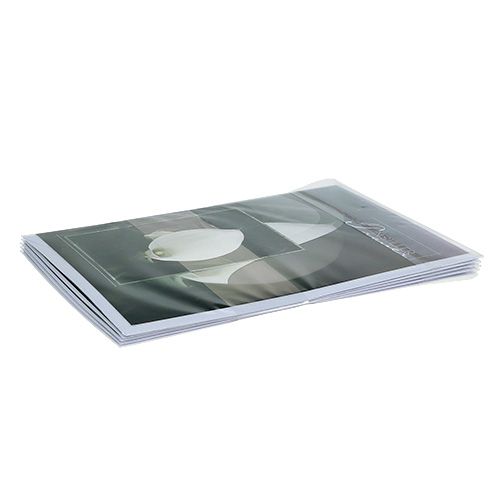 Floristik24 Tarjetas de luto con Calla "En duelo silencioso" 5 piezas