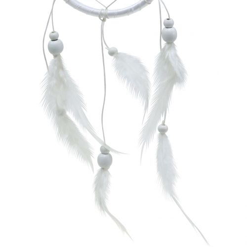 Floristik24 Atrapasueños con plumas blanco 50cm 2pcs