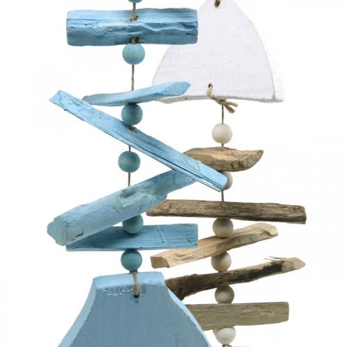 Floristik24 Decoración marítima de peces de madera flotante para colgar 30 cm juego de 2 piezas