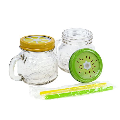 Floristik24 Vaso con tapa Ø7cm H9cm 2pcs