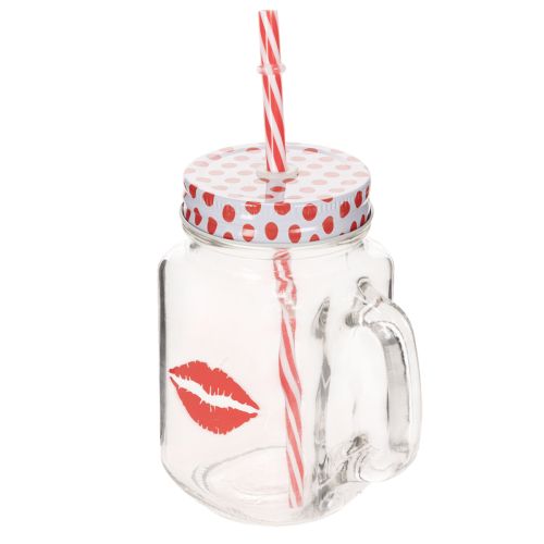 Vaso con tapa y asa Ø7cm H13.5cm