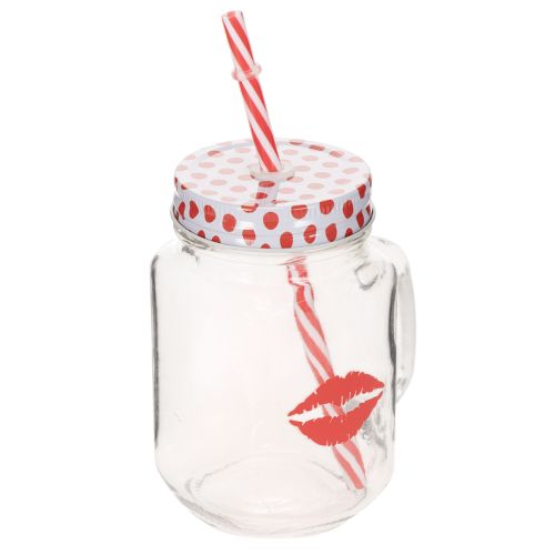 Vaso con tapa y asa Ø7cm H13.5cm | Floristik24.es