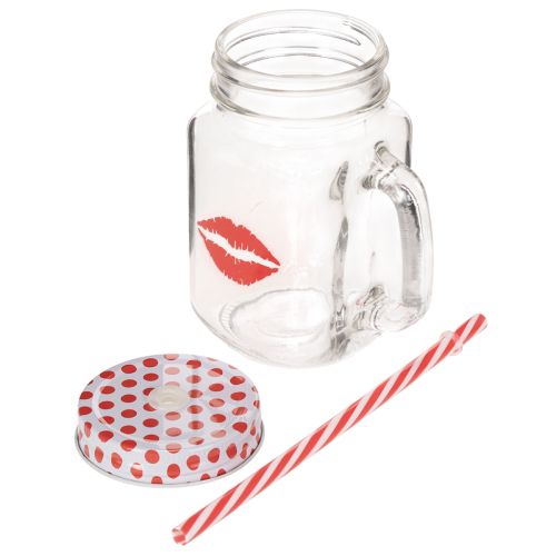 Vaso con tapa y asa Ø7cm H13.5cm | Floristik24.es