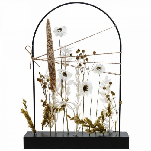 Floristik24 Tira de flores secas Tira de flores Hoja de flores secas 34,5×25cm