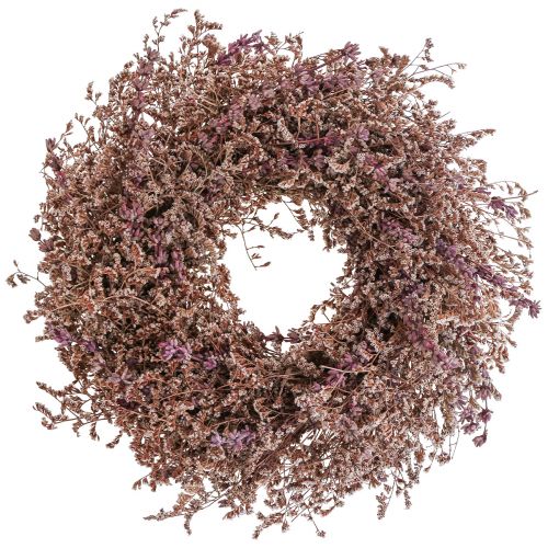 Floristik24 Corona de flores secas lavanda de mar naturaleza Ø30cm