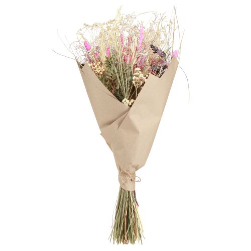 Artículo Ramo de flores secas hierba eucalipto crema rosa 200g