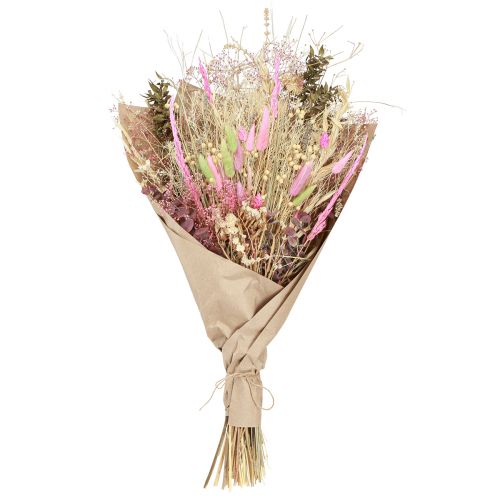 Artículo Ramo de flores secas rosa verde Lagurus eucalipto 150g