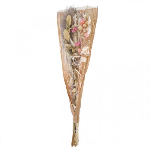 Floristik24 Ramo de flores secas Boho Pink Decoración seca blanqueada 80cm 140g