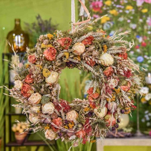 Artículo Ramo de flores secas cereales y amapolas decoración seca 60cm 100g