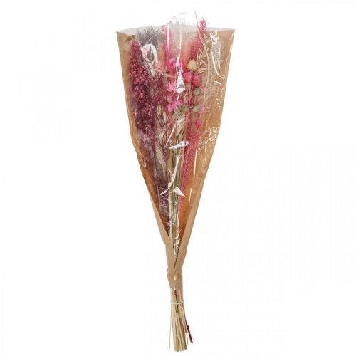 Floristik24 Ramo de flores secas rosa blanco phalaris masterwort 80cm 160g