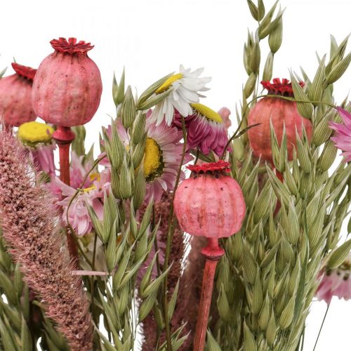 Artículo Ramo de flores secas ramo de flores del prado rosa Al.50cm 140g