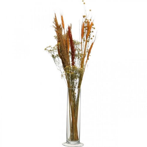 Floristik24 Set de bricolaje flores secas para secar ramo naranja 60cm
