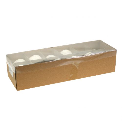 Artículo Huevos de pavo naturales 6,5 cm 10 uds.