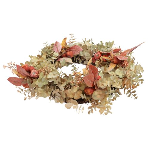 Floristik24 Corona de puerta eucalipto corona de eucalipto decoración artificial Ø55cm