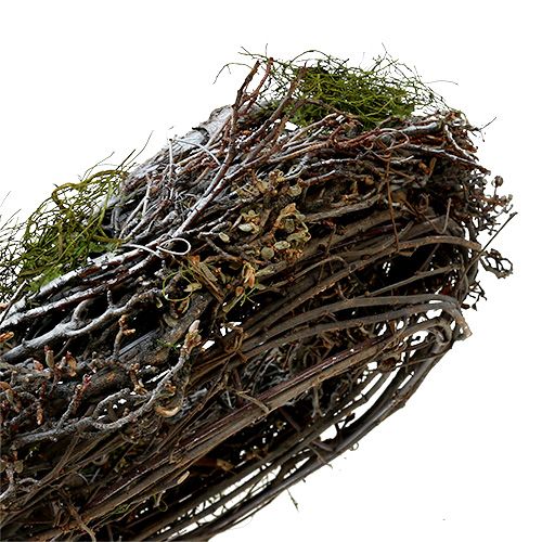 Floristik24 Corona de puerta con musgo Ø28cm gris, verde