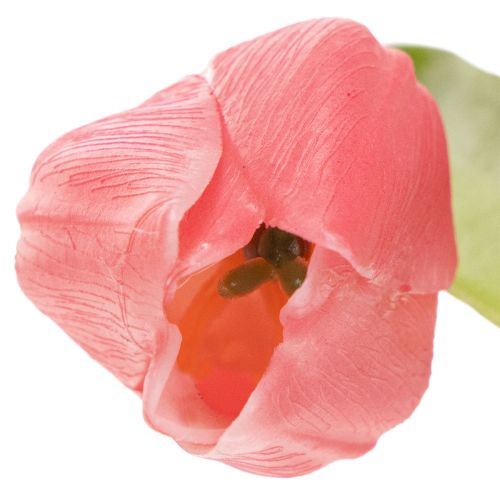 Artículo Flor de tulipán de alta calidad como réplica realista para jarrones de mesa, 21 cm, 6 piezas