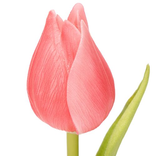 Artículo Flor de tulipán de alta calidad como réplica realista para jarrones de mesa, 21 cm, 6 piezas