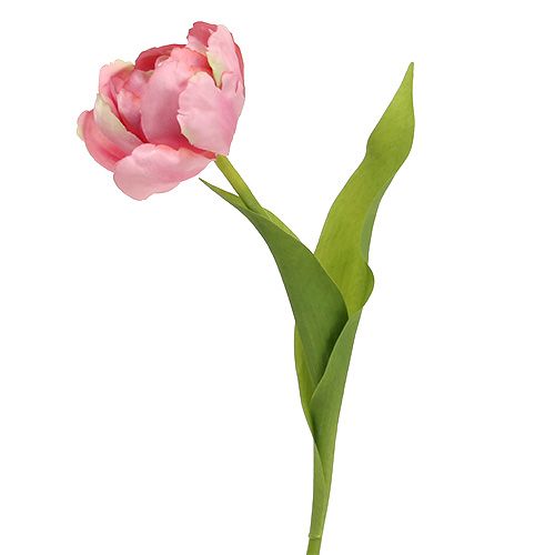 Floristik24 Tulipán rosa 37cm 6pcs