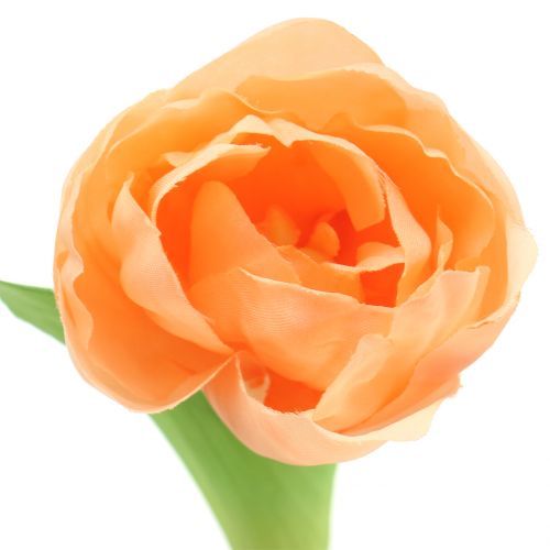 Floristik24 Tulipán melocotón artificial 26,5cm 5uds