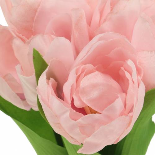 Floristik24 Tulipanes rosa artificial 26,5cm 5uds