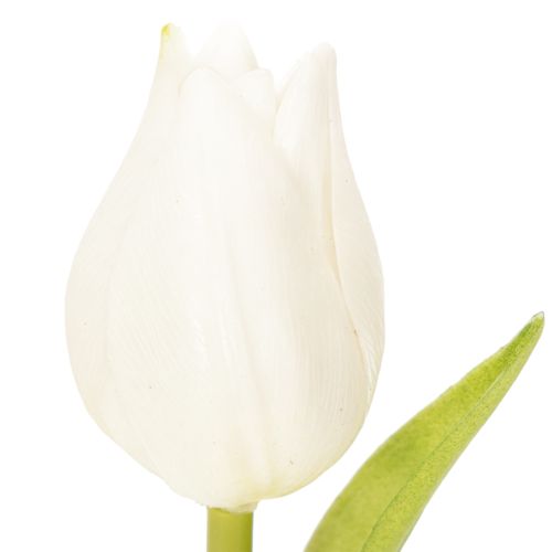 Artículo Tulipán artificial, decoración realista, flor de seda duradera para el hogar, 21 cm, 6 piezas