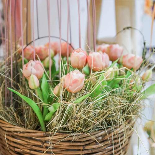 Artículo Ramo de tulipanes Real Touch Flores artificiales Tulipanes artificiales Rosa