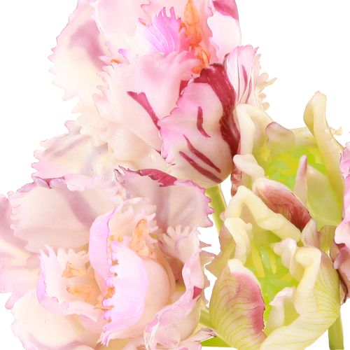 Artículo Tulipanes artificiales loro tulipanes morados ramo con 5 flores 40cm