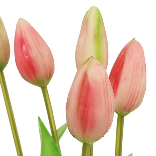 Artículo Collar tulipán rosa real touch
