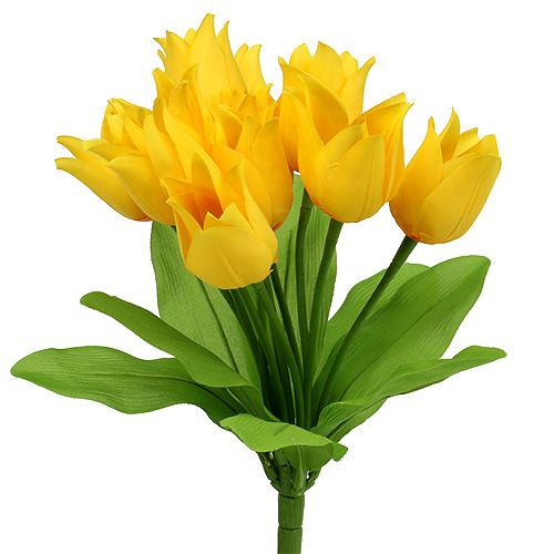 Floristik24 Arbusto de tulipanes Amarillo H30cm