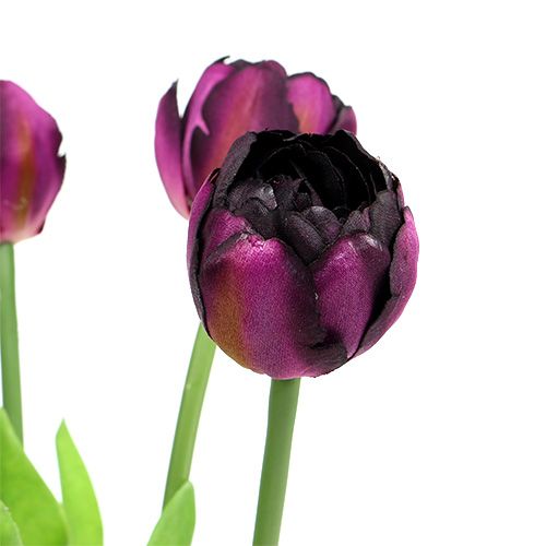 Floristik24 Ramo de tulipanes 43cm violeta