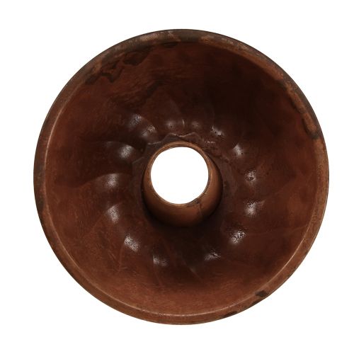 Floristik24 Macetero óxido pastel molde cocina decoración metal Ø23cm H12cm
