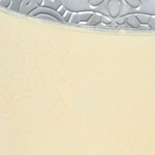 Artículo Maceta metálica, amarillo pastel, Ø16cm H14cm