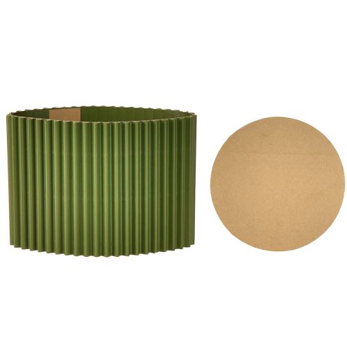 Artículo Maceta de papel verde oscuro Ø13cm H12cm 4 uds