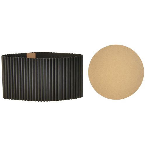 Artículo Maceta de papel negra Ø19cm H14cm 3 uds