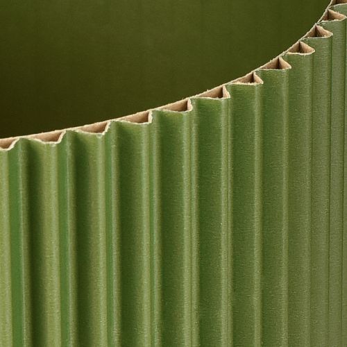 Artículo Maceta de papel verde oscuro Ø19cm H14cm 3 uds