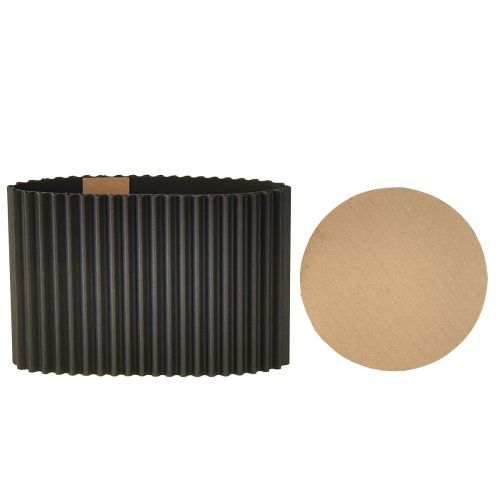 Artículo Maceta de papel negra Ø13cm H12cm 4 uds