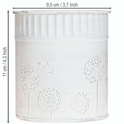 Artículo Maceta Diente de León Blanca Ø9,5cm H11cm