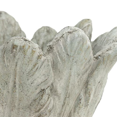 Floristik24 Maceta con motivo de primavera gris Ø17cm H14cm 1p