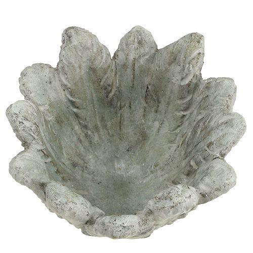 Floristik24 Maceta con motivo de primavera gris Ø17cm H14cm 1p