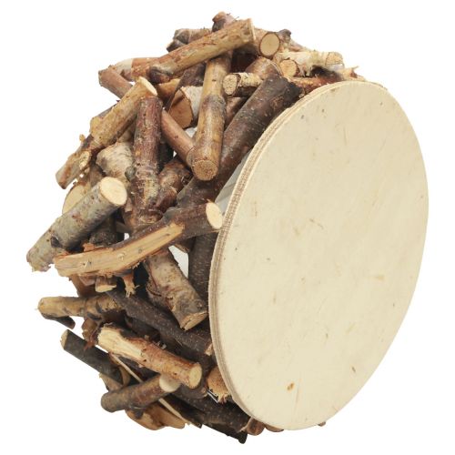 Floristik24 Macetero macetero de madera macetero de madera naturaleza Ø23cm H13cm