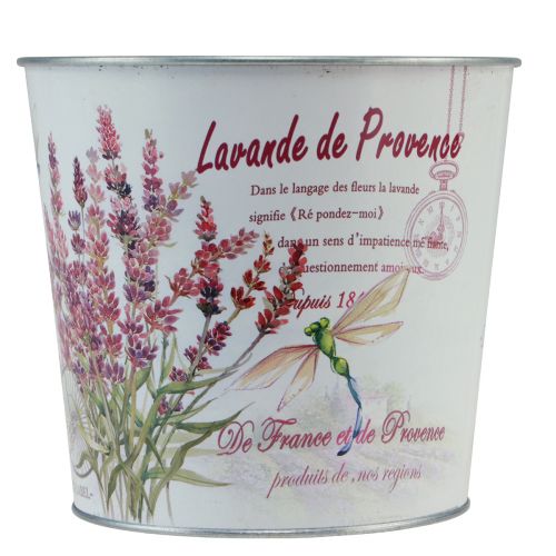 Floristik24 Jardinera de metal maceta lavanda Ø24cm H21cm