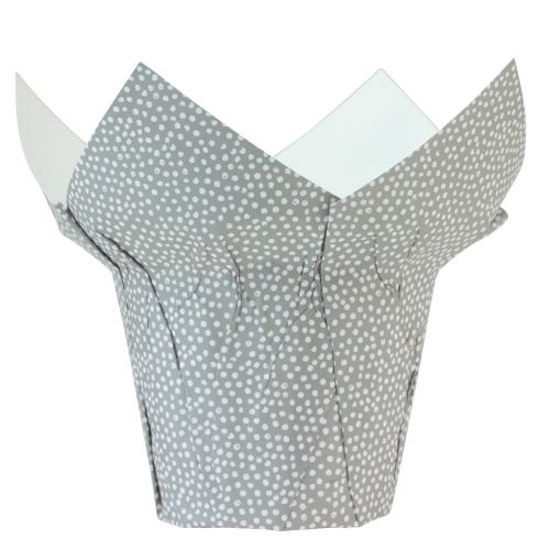 Floristik24 Papel para macetas con lunares para regalo, flores, Ø7 cm, alto 14 cm, 12 unidades